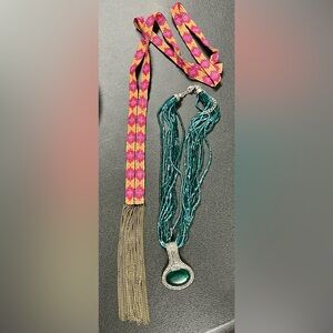 🌺 Boho Beaded Necklace Duo